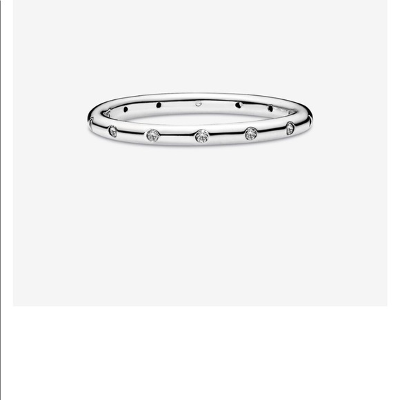 Pandora Simple Sparking Eternity Band Ring - Picture 4 of 7